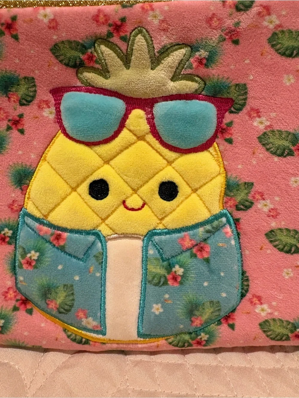 Squishmallows Original Maul the Pineapple Zipper Pouch